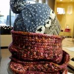 Baah-ble hat and Slip stitch Cowl