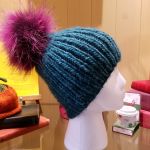 Ribbed Pom Pom Hat